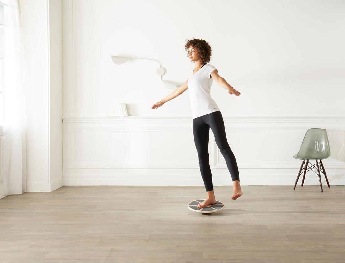 Fitness Wooden Balance Board, Black, No Color, large image number 7