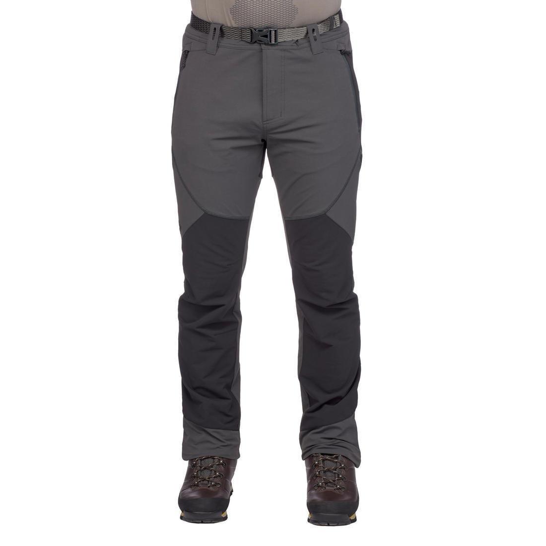 FORCLAZ Mens Water-Repellent And WindproofVega Trekking Trousers Mt900,  Carbon Grey