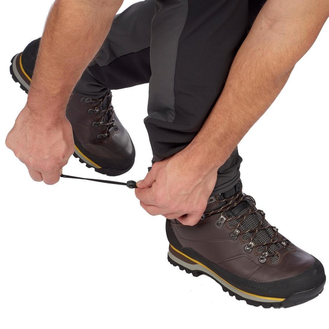 Mens Water-Repellent And WindproofVega Trekking Trousers Mt900, Carbon Grey, , large image number 8