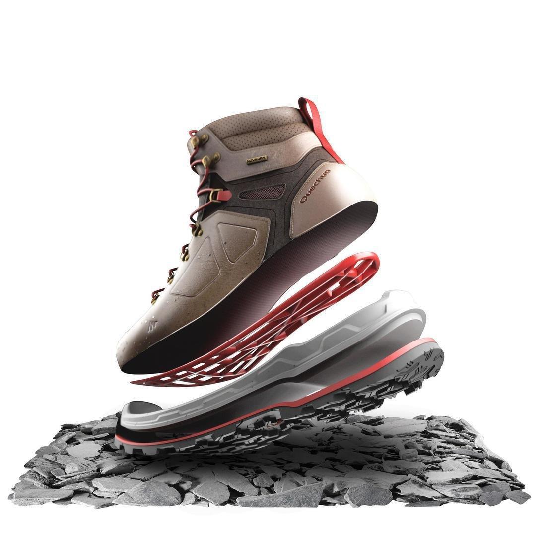 Women Mountain Trekking Shoes - Trek500, Brown, , large image number 1