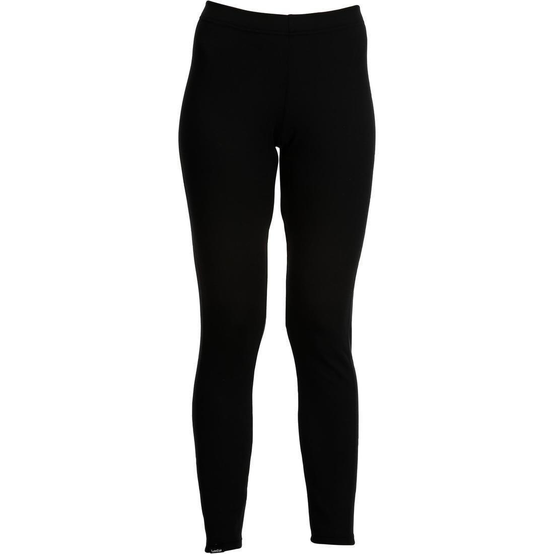 Women's Ski Base Layer Bottoms, Black, No Color, large image number 1