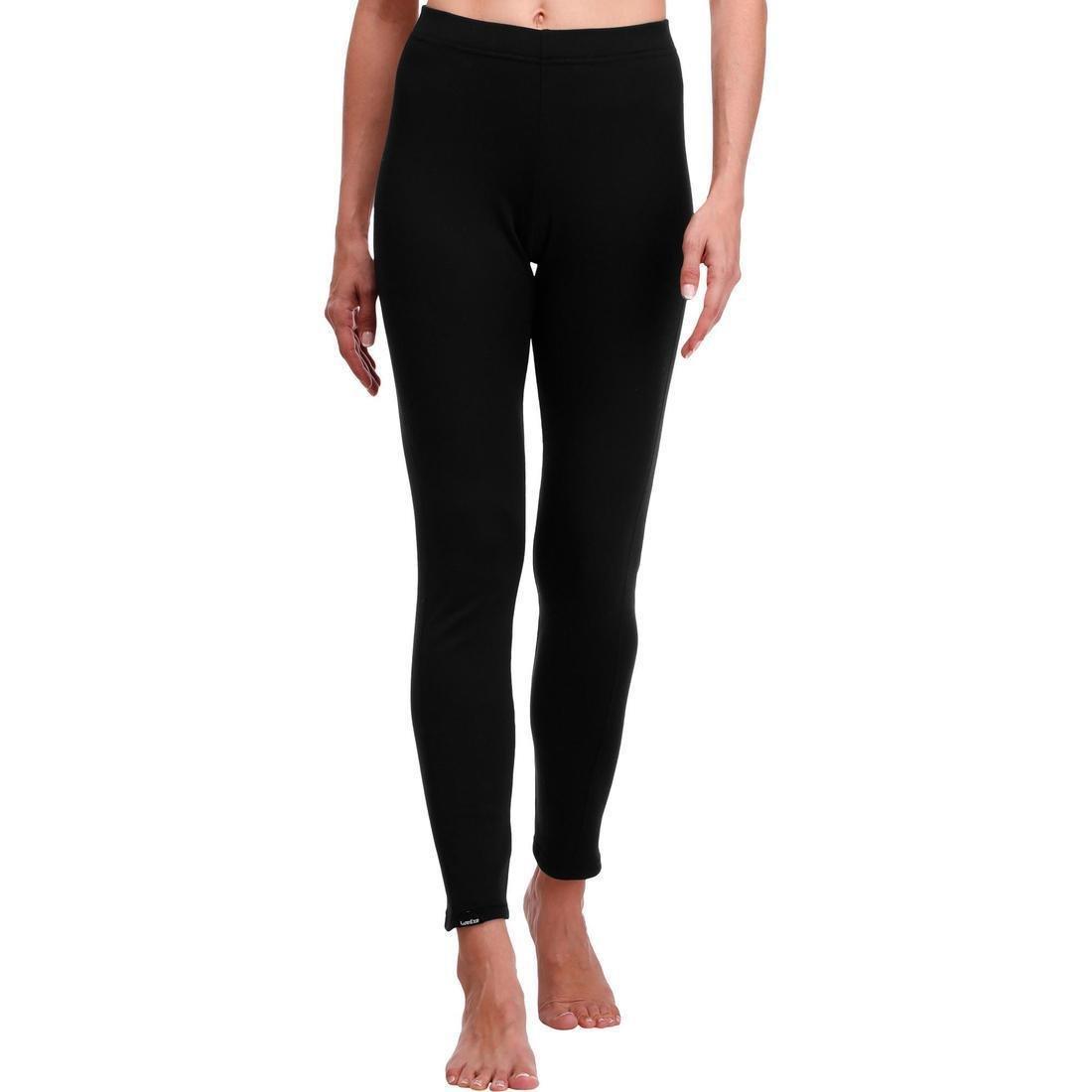 Women's Ski Base Layer Bottoms, Black, No Color, large image number 2