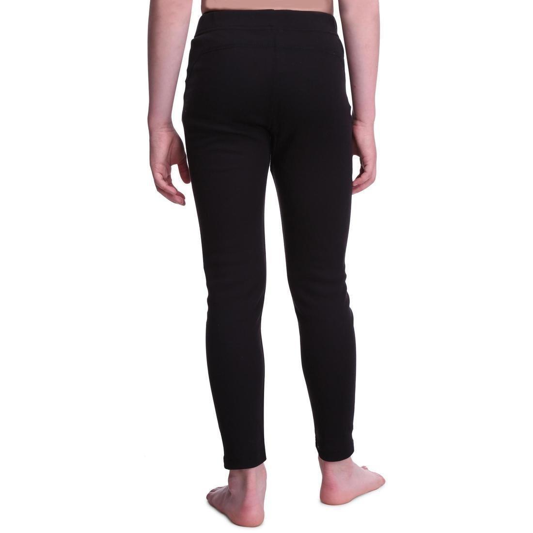 Kids Skiing Base Layer Bottoms, Black, , large image number 1