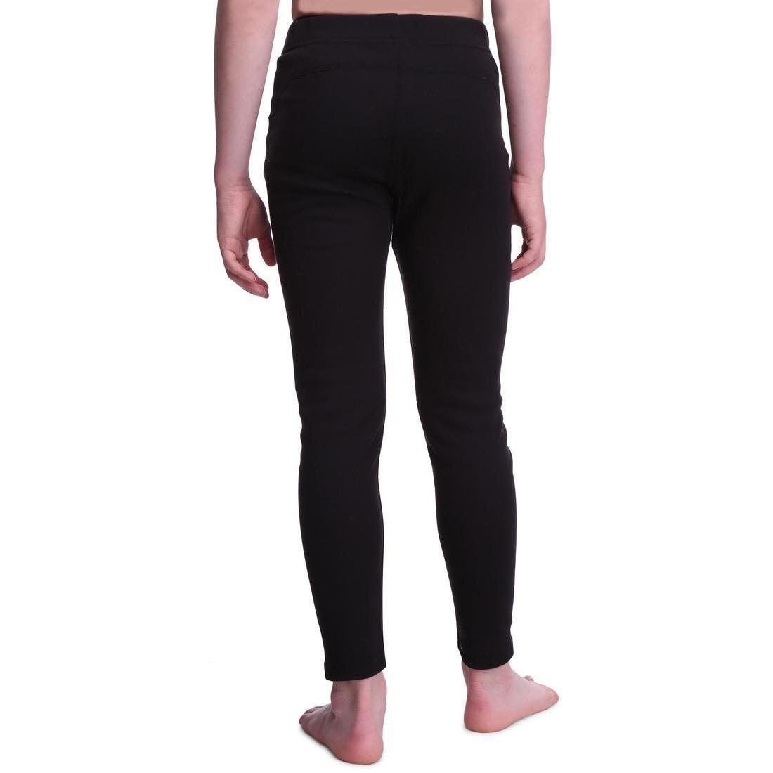 WEDZE - Kids Skiing Base Layer Bottoms, Black