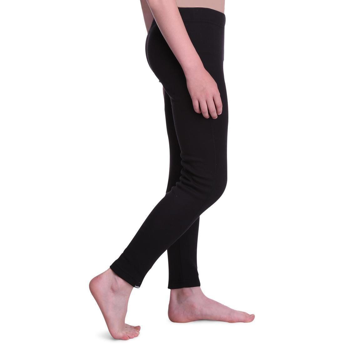 WEDZE - Kids Skiing Base Layer Bottoms, Black