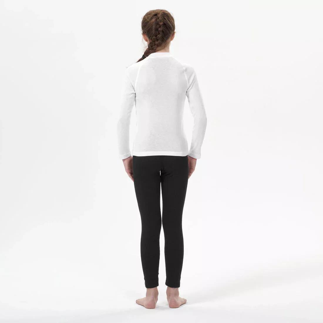 Kids Skiing Base Layer Bottoms, Black, , large image number 6