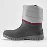 QUECHUA - Women's Waterproof Warm Snow Boots - SH100 Warm - Mid, Steel Grey