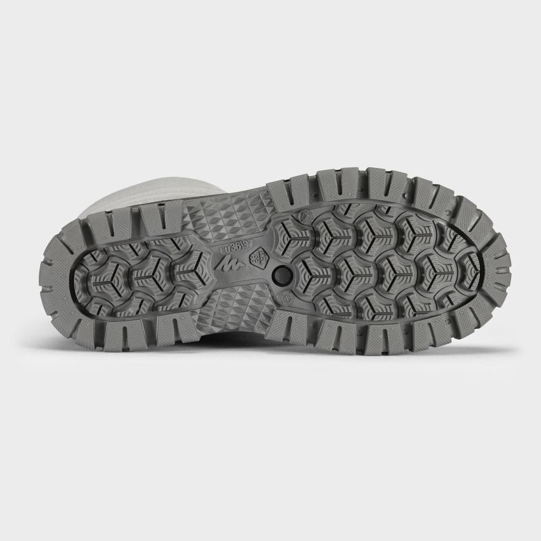 Women's Waterproof Warm Snow Boots - SH100 Warm - Mid, Steel Grey, , large image number 2