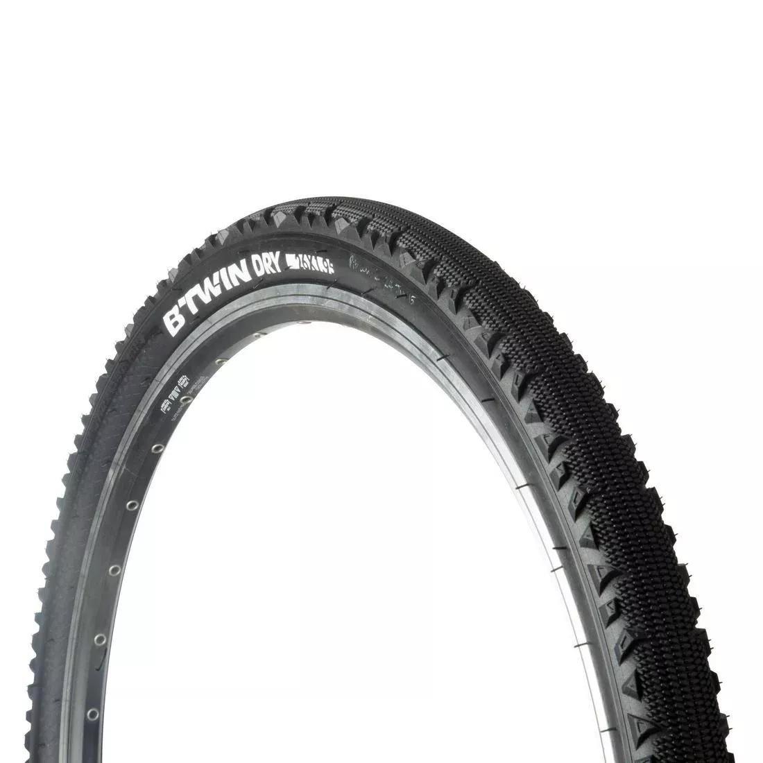 Dry Hybrid Bike Tyre, Black, No Color, medium