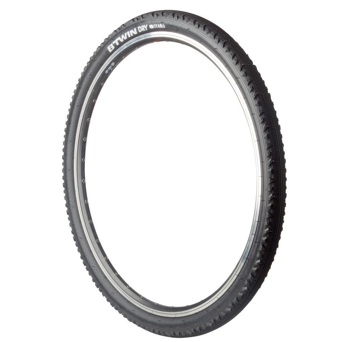 Dry Hybrid Bike Tyre, Black, No Color, large image number 2