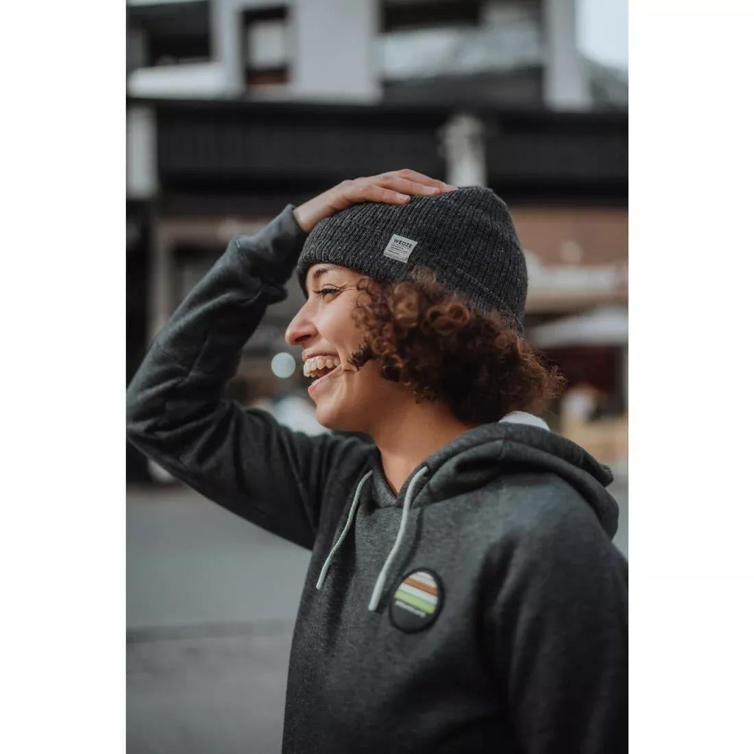 Adult Fisherman Ski Hat, Grey, No Color, medium