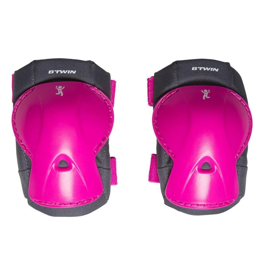 Kids' Elbow and Knee Pads for Cycling, Pink, No Color, large image number 0