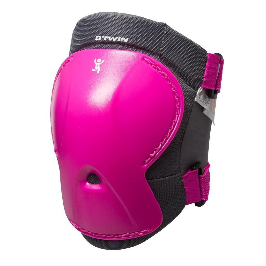 Kids' Elbow and Knee Pads for Cycling, Pink, No Color, large image number 2