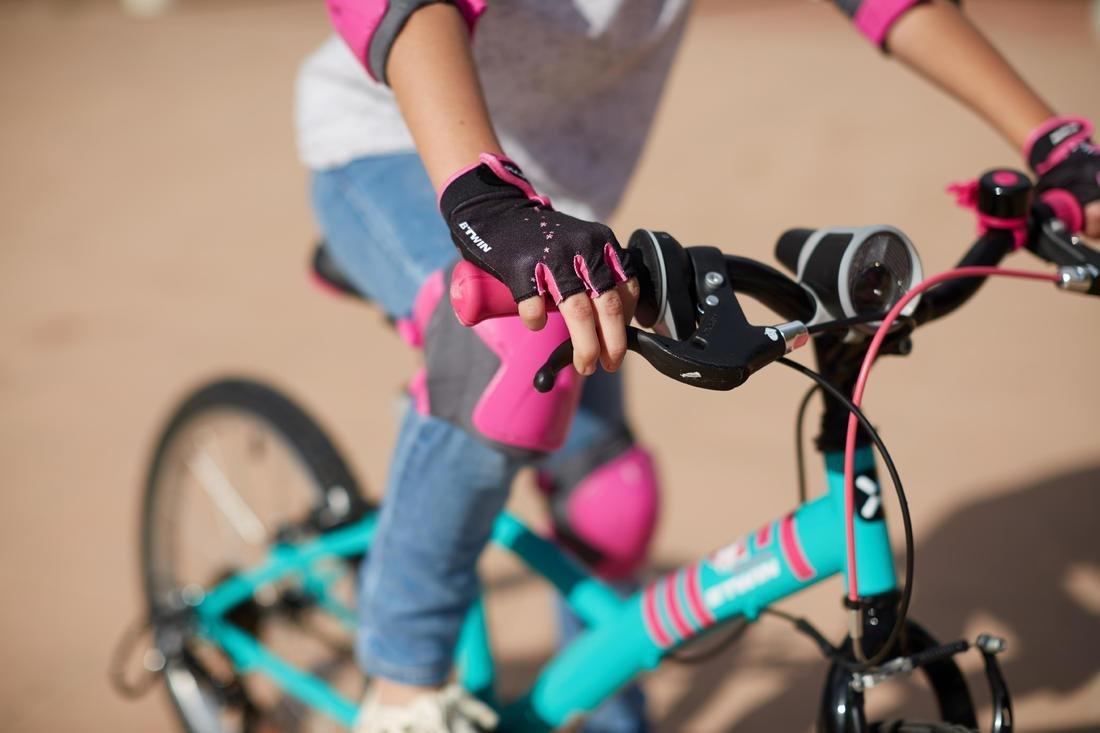 Kids' Elbow and Knee Pads for Cycling, Pink, No Color, large image number 3