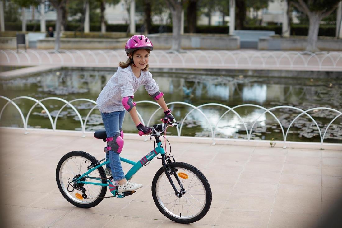 Kids' Elbow and Knee Pads for Cycling, Pink, No Color, large image number 4