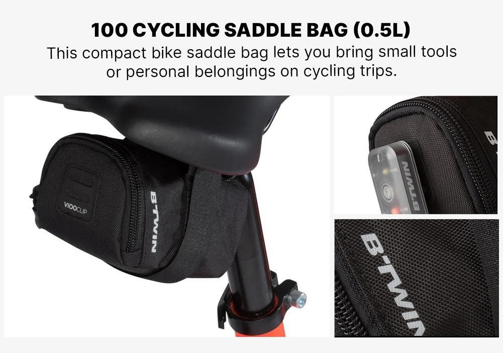 100 Bike Saddle Bag, Black, No Color, medium