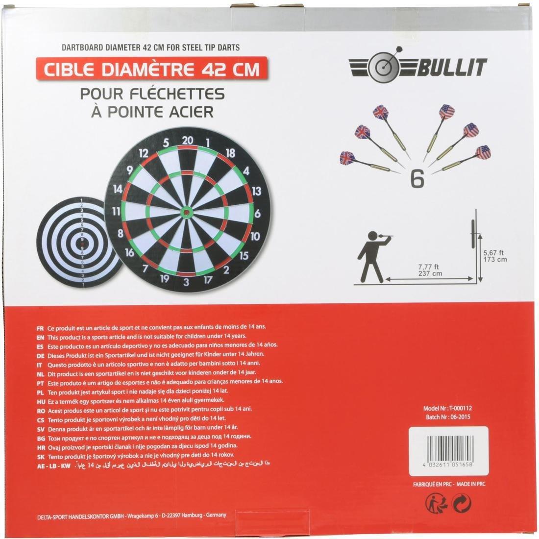 BULLIT - Steel Dartboard Set