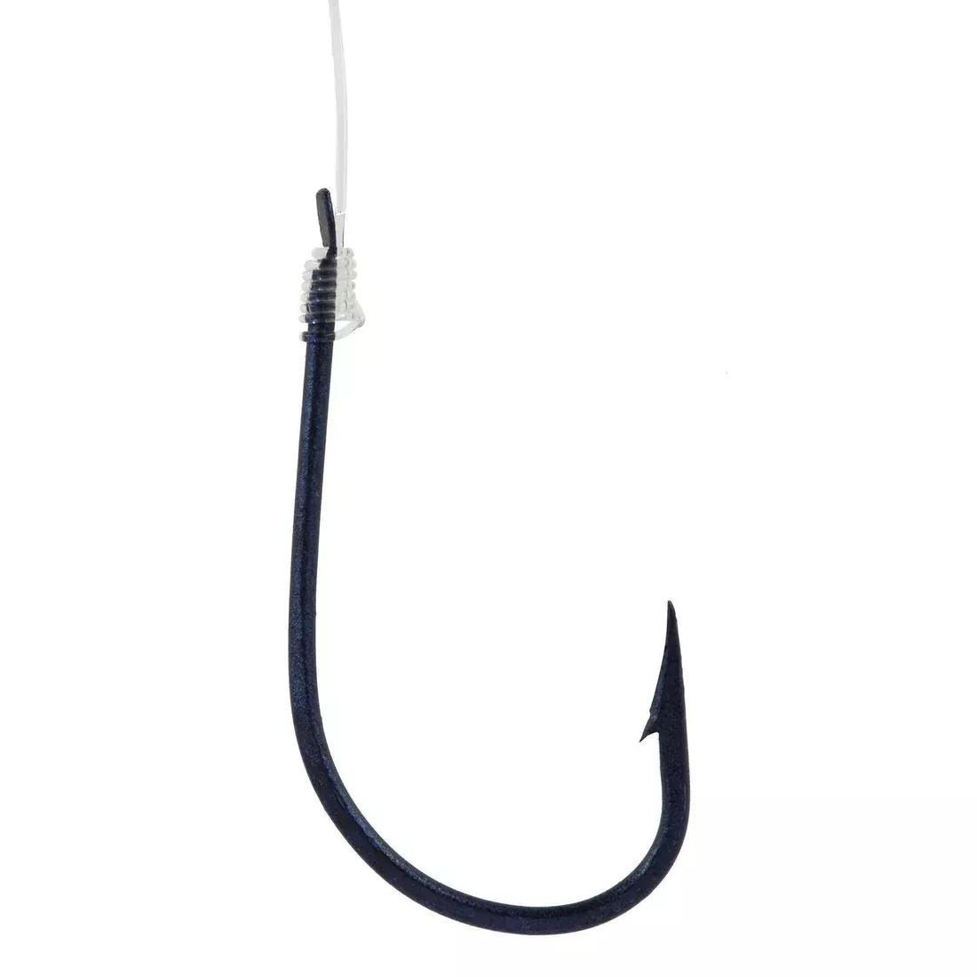 Blue Reversed Spade-End Hooks TO Line For Sea Fishing, Blue, No Color, large image number 2