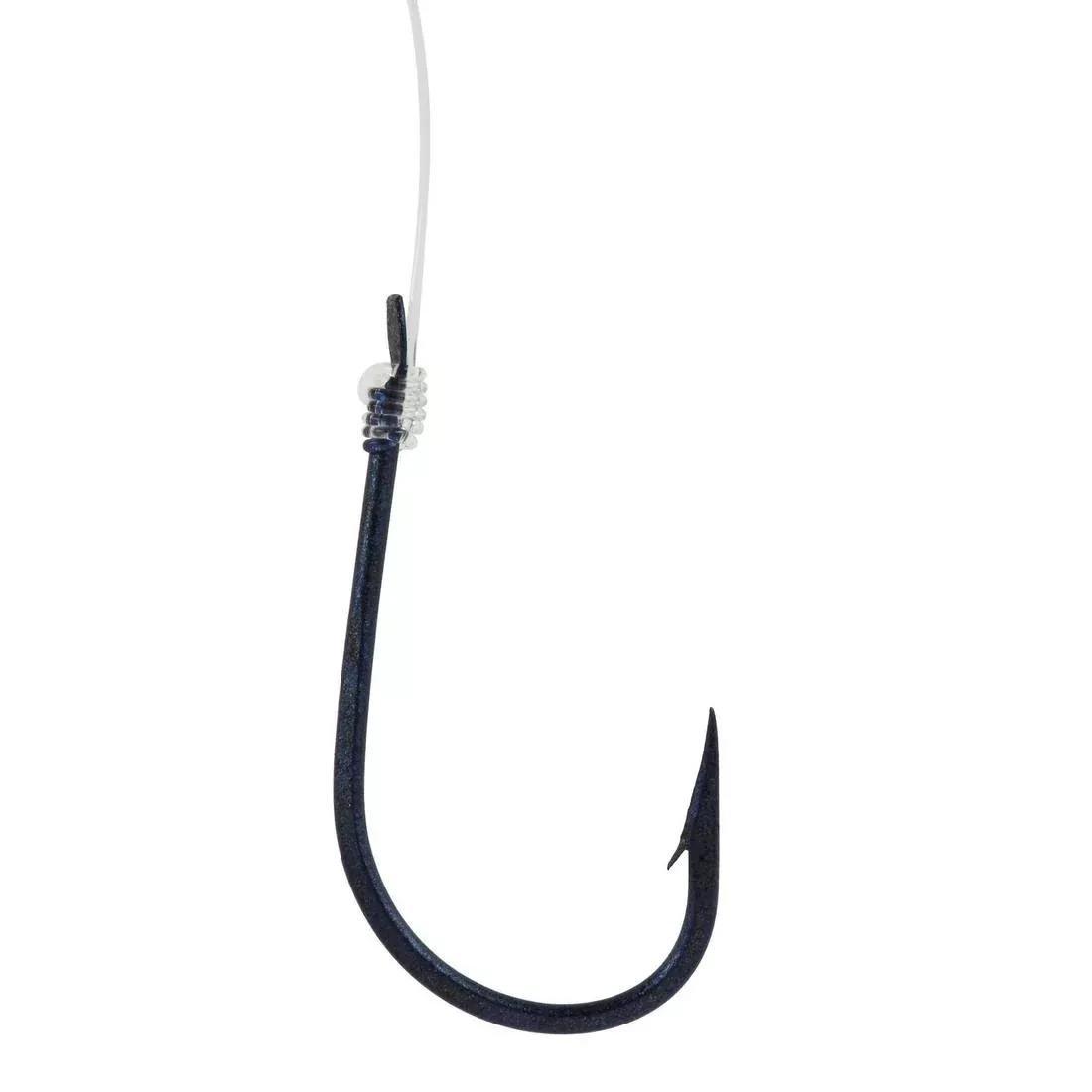 Blue Reversed Spade-End Hooks TO Line For Sea Fishing, Blue, No Color, large image number 6