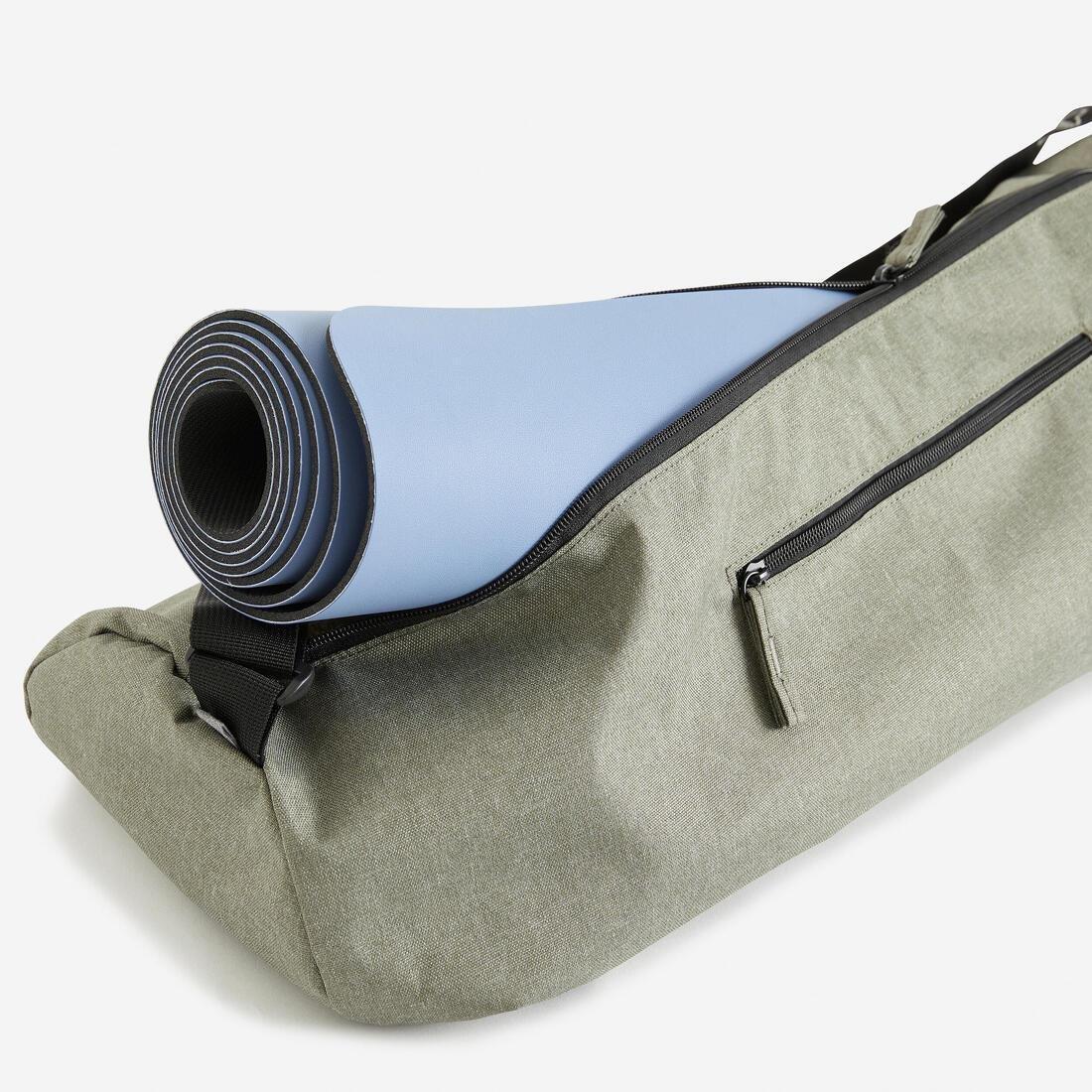 KIMJALY - Yoga Mat Bag, Mottled, Grey