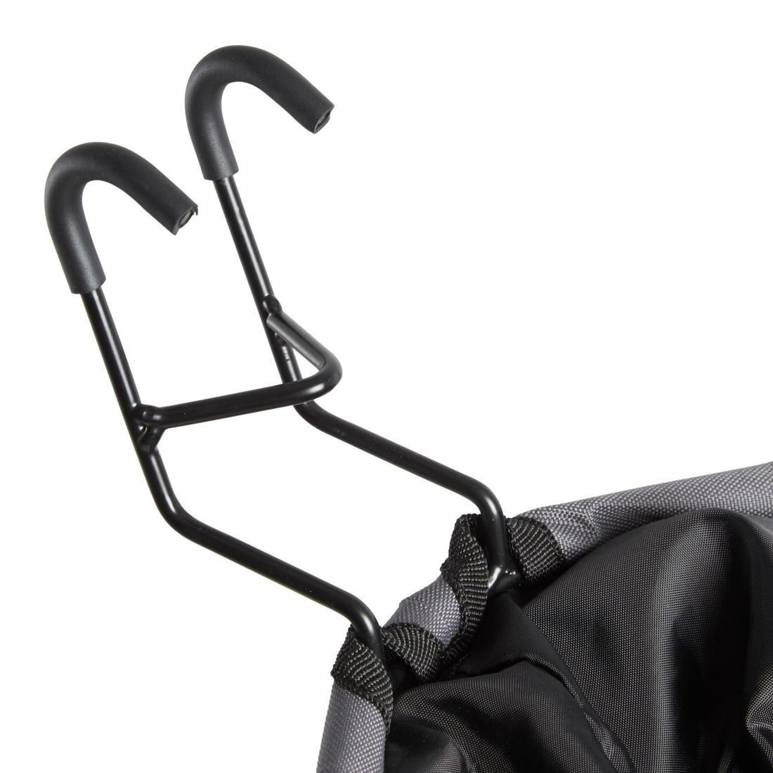 BTWIN - Flexible Folding Bike Basket, Grey