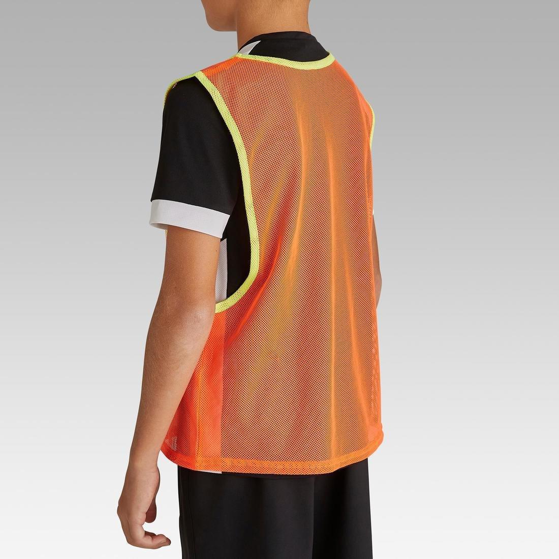 Kids Team Sports Bib, Fluo Lime, No Color, large image number 9