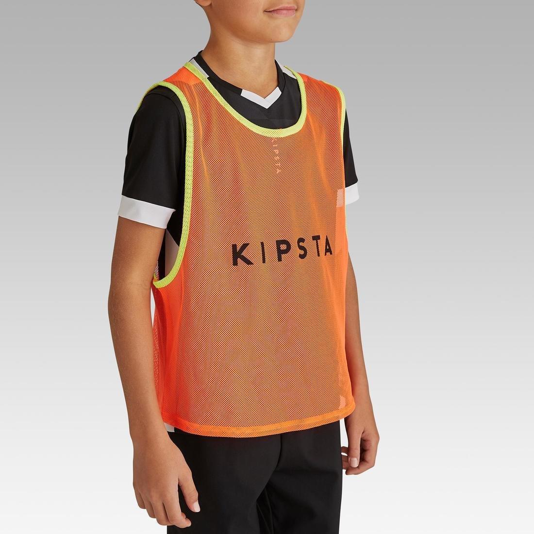 Kids Team Sports Bib, Fluo Lime, No Color, large image number 12