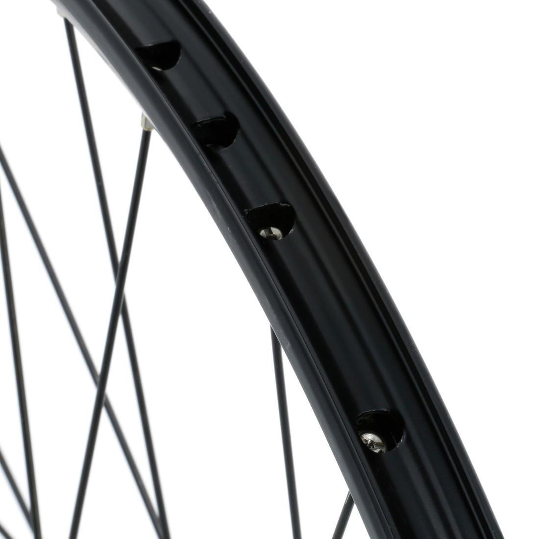 BLACK Kids Rear Wheel 24 Double Wall Rim Disc Cassette - Black, No Color, large image number 2