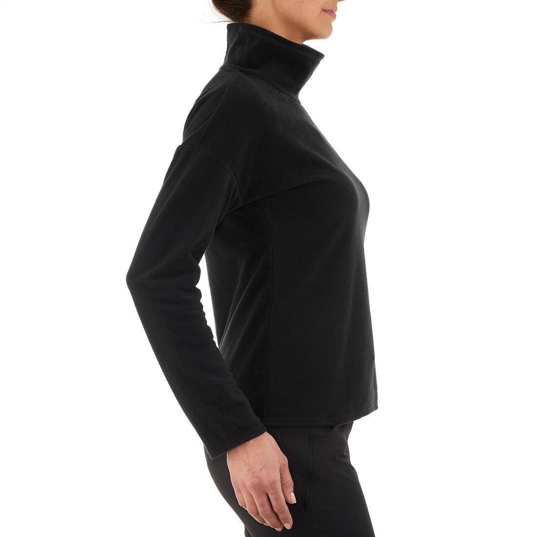 Forclaz 20 Women Mountain Hiking Fleece, Black, , large image number 2