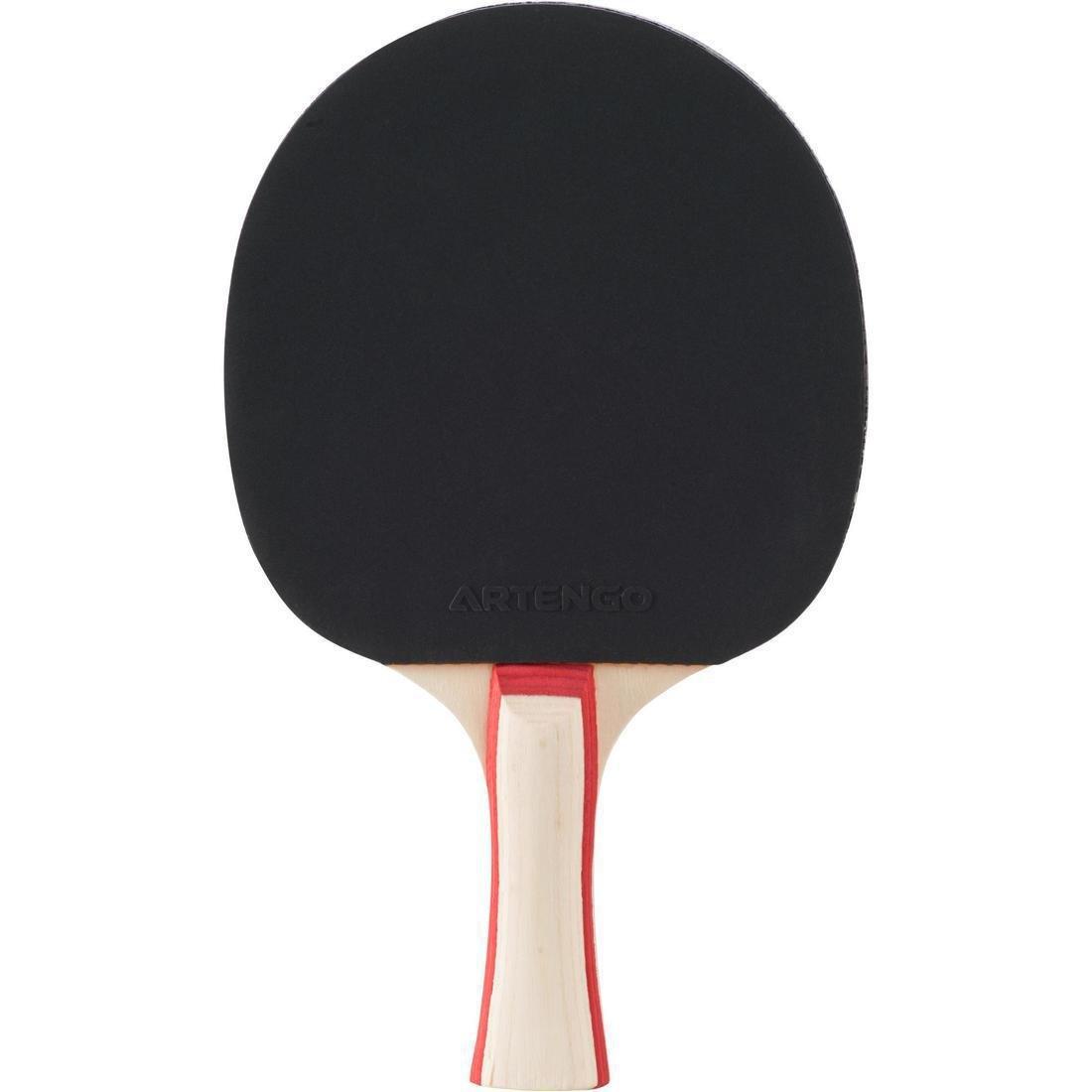Concave Free Table Tennis Set: PPR 130 3 Balls, Black, No Color, medium