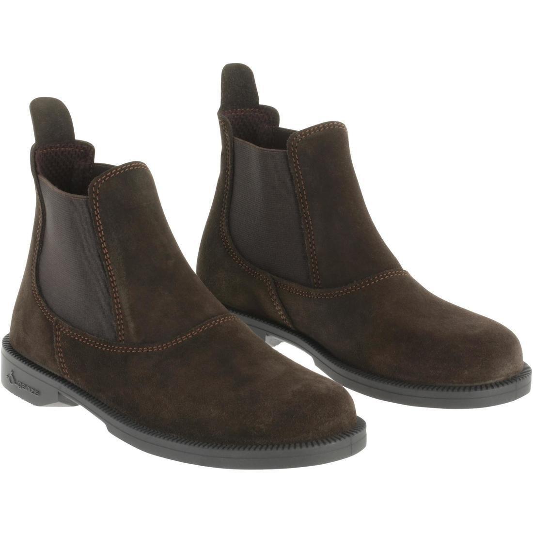 Classickids Horse Ridingleather Jodhpur Boots, Brown, No Color, large image number 1