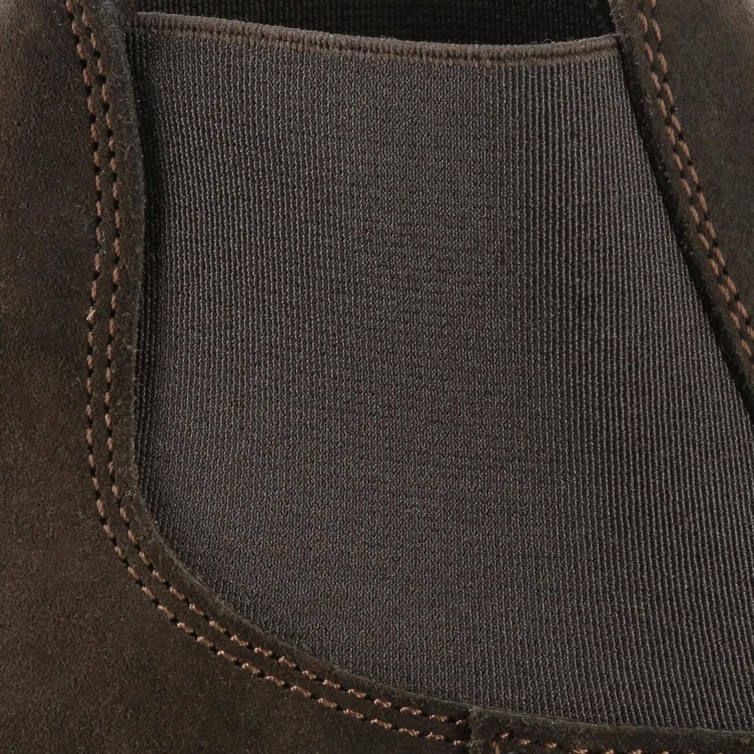 Kids Classic Horse Ridingleather Jodhpur Boots, Brown, No Color, large image number 11