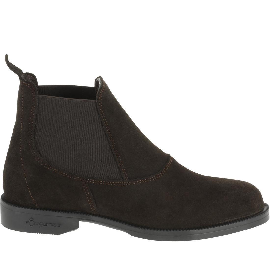 Classic Adult Horse Riding Leather Jodhpur Boots, Walnut Brown, No Color, large image number 1
