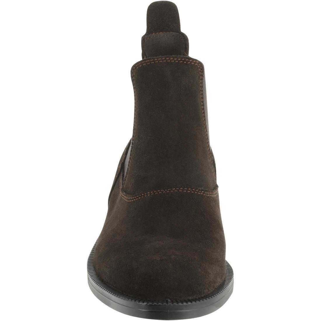 Classic Adult Horse Riding Leather Jodhpur Boots, Walnut Brown, No Color, large image number 3