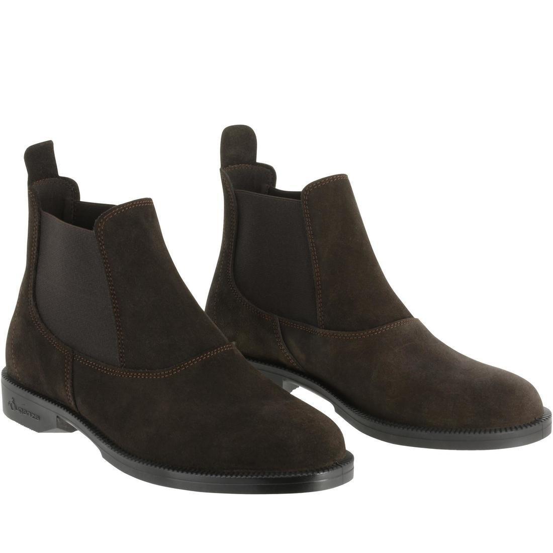 Classic Adult Horse Riding Leather Jodhpur Boots, Walnut Brown, No Color, large image number 7