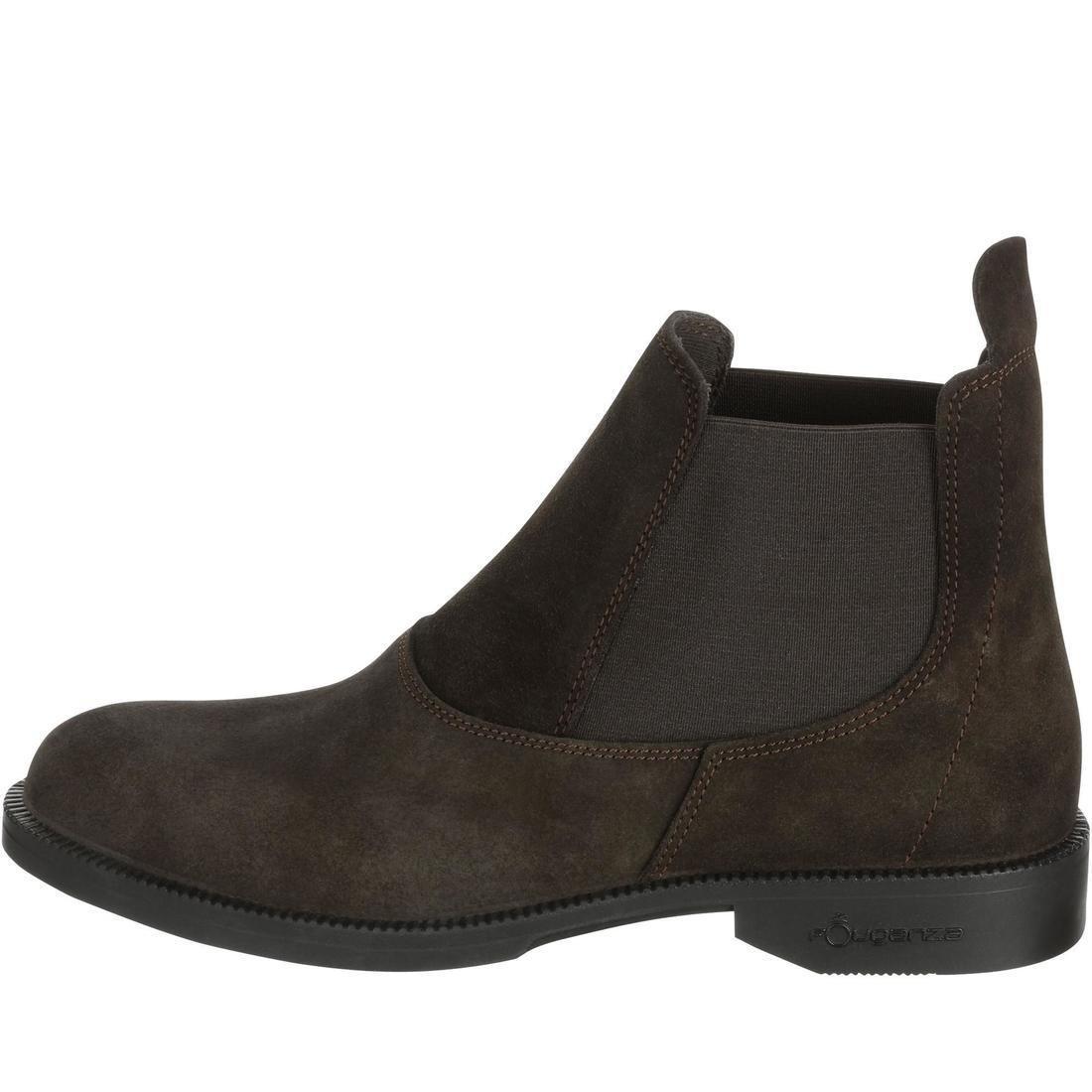 Classic Adult Horse Riding Leather Jodhpur Boots, Walnut Brown, No Color, large image number 8