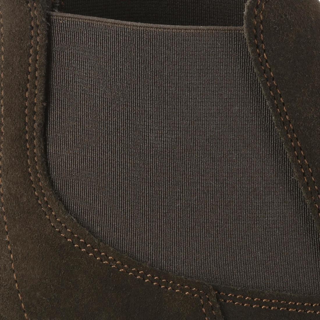 Classic Adult Horse Riding Leather Jodhpur Boots, Walnut Brown, No Color, large image number 11