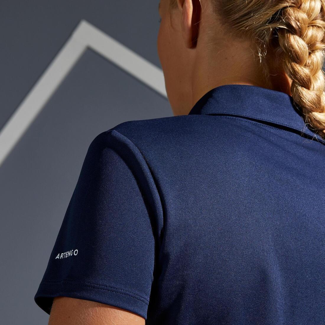 WoMens Tennis Polo Dry100 , Navy Blue, , large image number 11