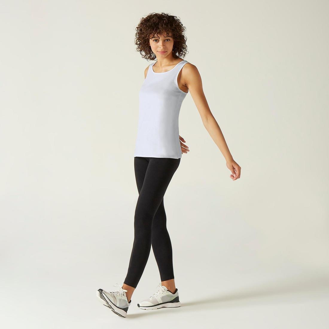 DOMYOS - Essential Women's Fitness Tank Top-White