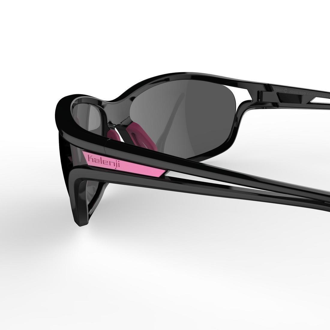 Unisex Runstyle Category 3 Running Glasses, Black, No Color, large image number 4
