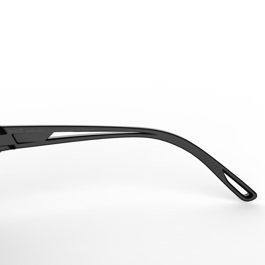 Unisex Runstyle Category 3 Running Glasses, Black, No Color, large image number 6