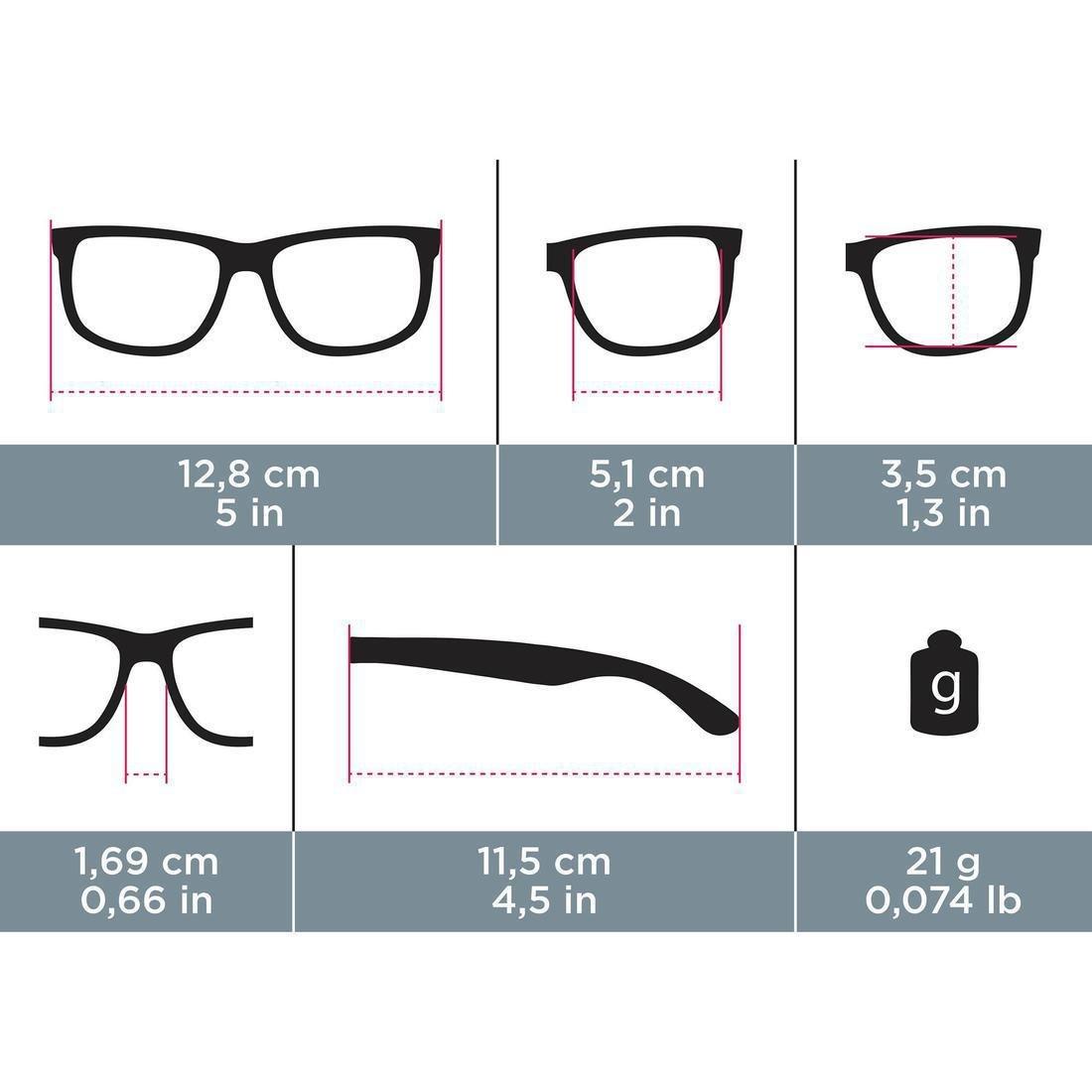 Unisex Runstyle Category 3 Running Glasses, Black, No Color, large image number 8