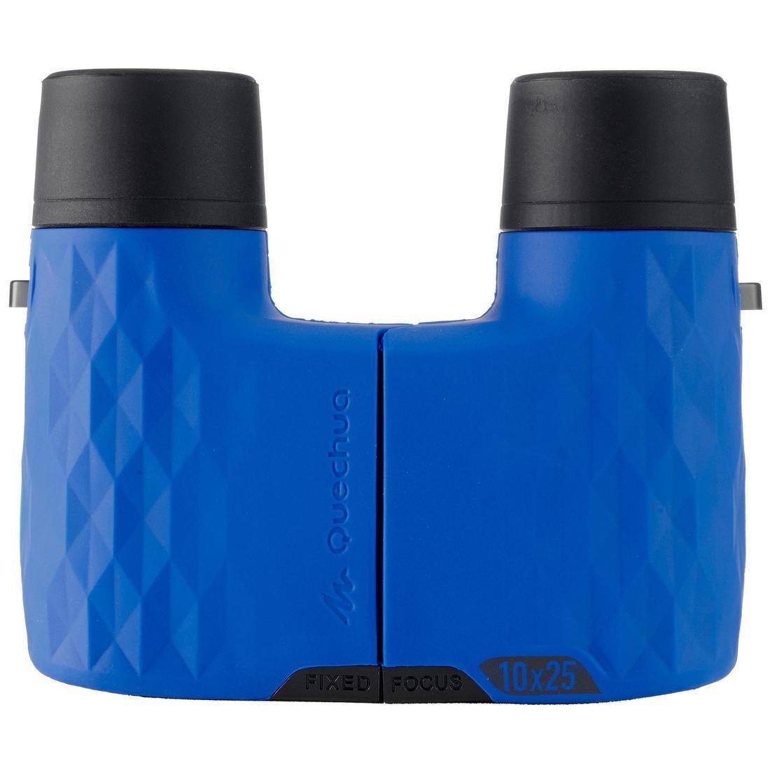 QUECHUA - Adult Fixed Focus Hiking Binoculars, MH B140, x10 Magnification, Blue