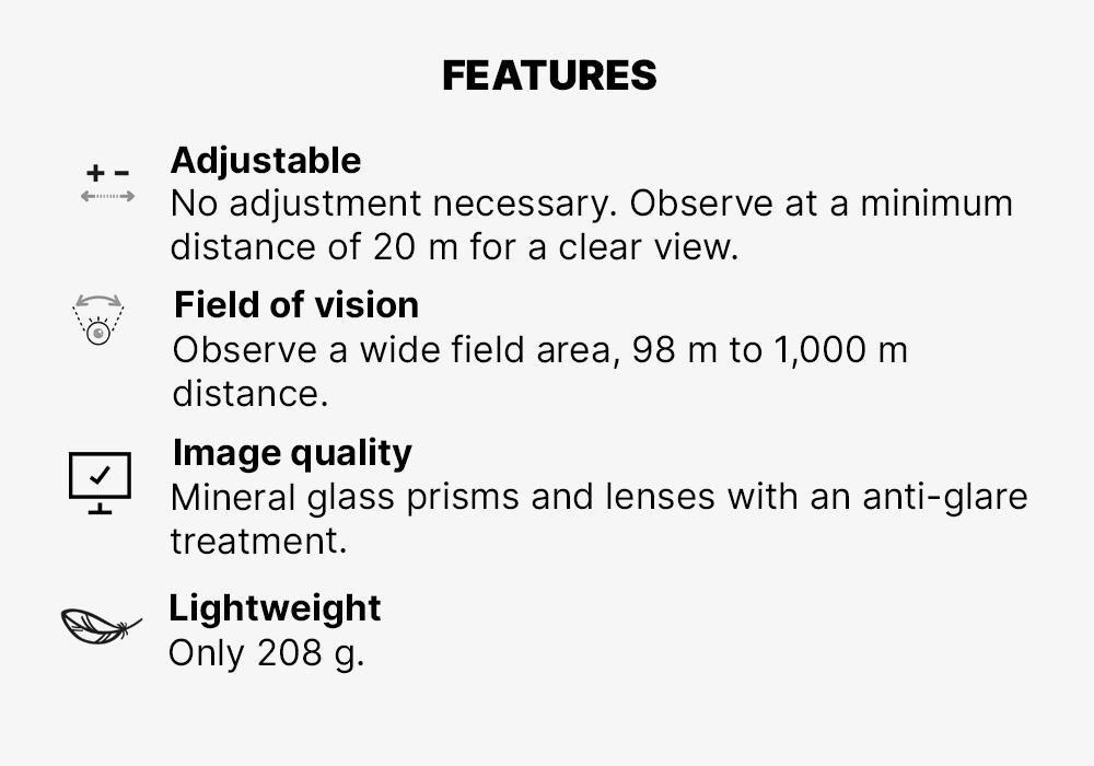 Adult Fixed Focus Hiking Binoculars, MH B140, x10 Magnification, Blue, No Color, large image number 14