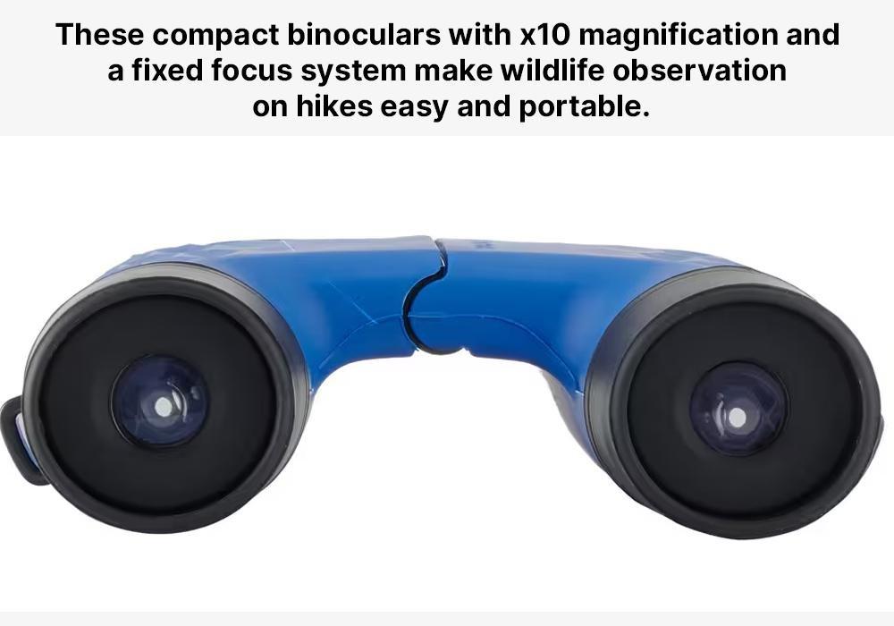 Adult Fixed Focus Hiking Binoculars, MH B140, x10 Magnification, Blue, No Color, large image number 18