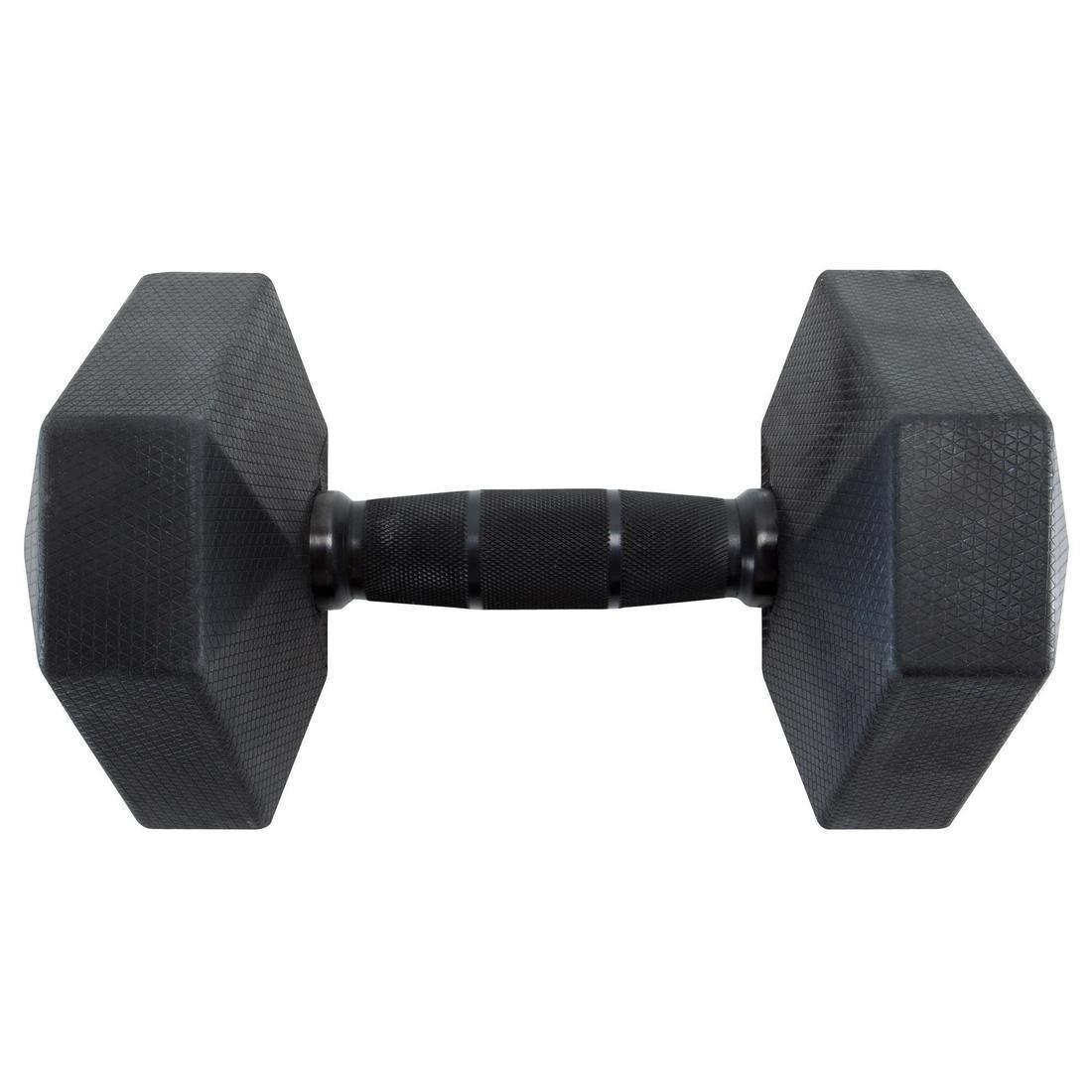 CORENGTH - Hex Dumbbell 10kg, Black