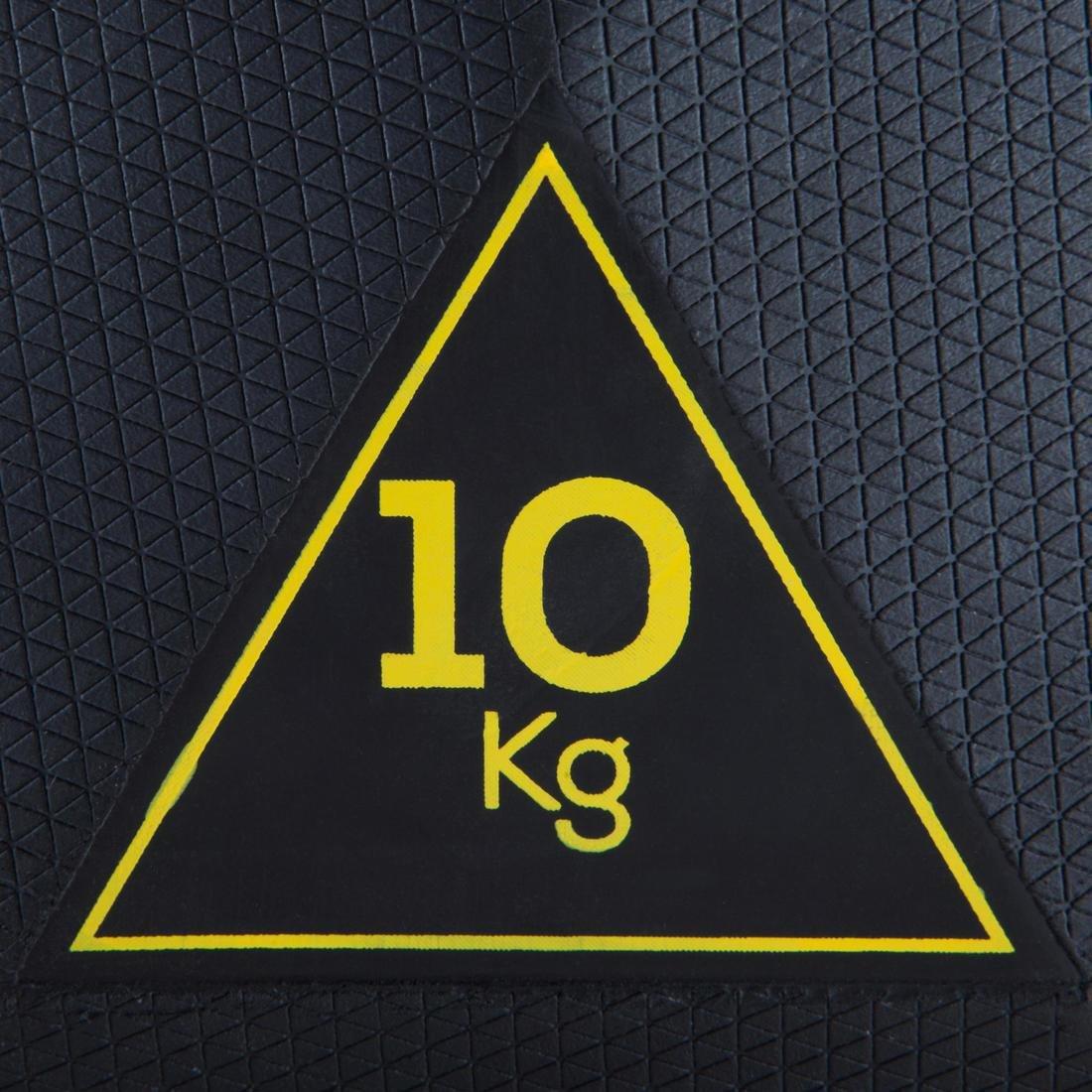 Hex Dumbbell 10kg, Black, No Color, large image number 10