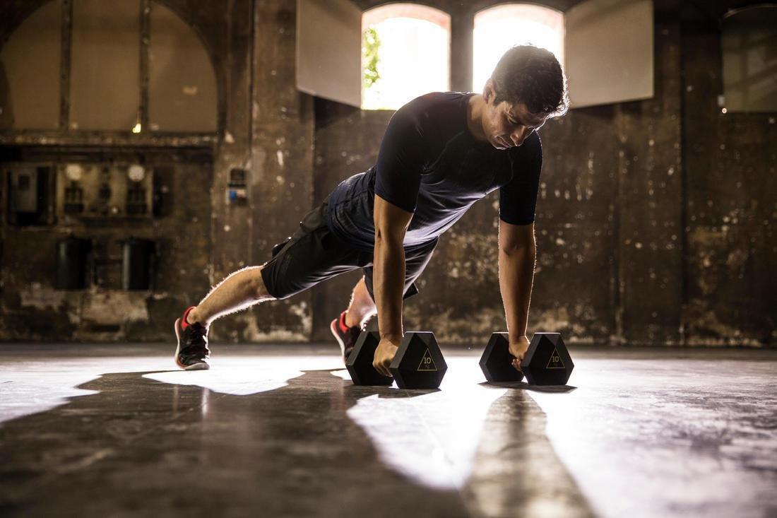 Hex Dumbbell 10kg, Black, No Color, large image number 12