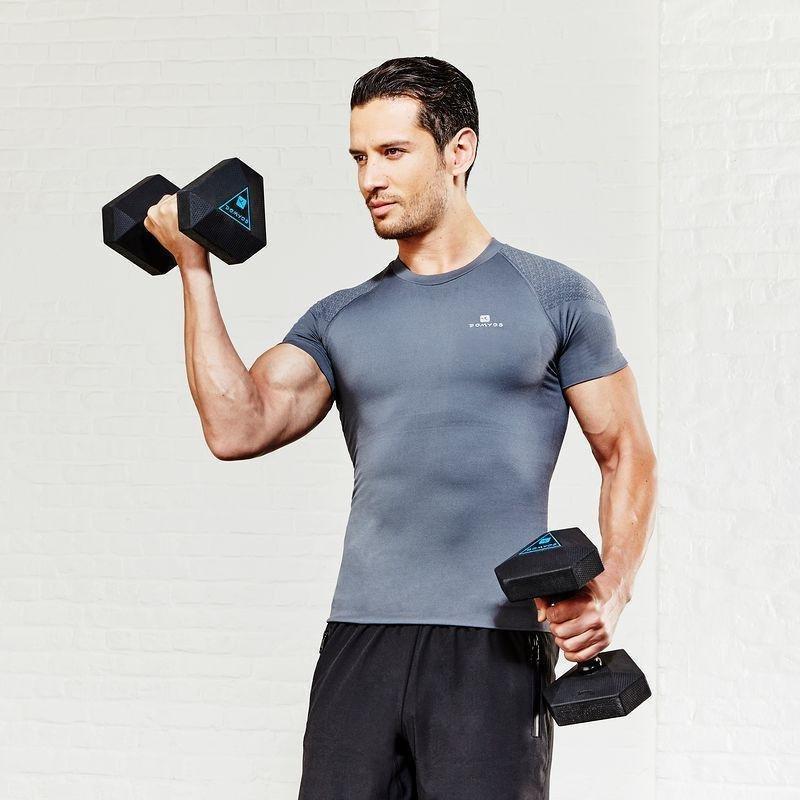 Hex Dumbbell 10kg, Black, No Color, large image number 13