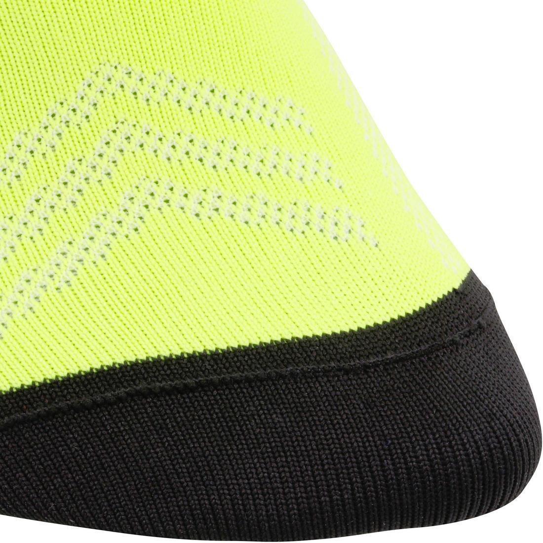 Summer Road Cycling Socks 500, Fluo Lime Yellow, , large image number 2